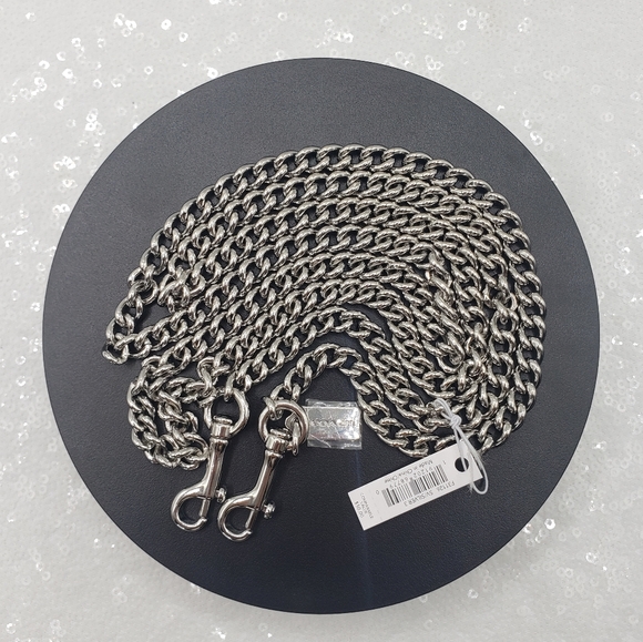 Coach Chic Silvertone CROSSBODY Chain purse replacement strap elegant - Picture 7 of 12